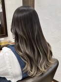 ハイライトバレイヤージュダブルカラーケアブリーチ20代30代