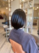 アシャ ヘアー ソリューション 神戸店(asha hair solution) ダークパープル/ナチュラルショート/夏のヘアアレンジ/摂津本山