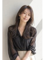 アッシュ 学芸大学店(Ash)&nbsp;ロング/大人女性/ベージュアッシュ/白髪ぼかしハイライト