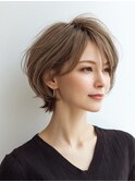 白髪ぼかし脱白髪染め似合わせレイヤーカット40代50代60代