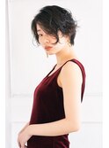 【moca HAIR DESIGN】黒髪ショートパーマ