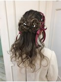 crop es 湘南辻堂 yuuka☆フラワーハーフアップ
