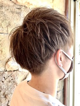 クレドガーデン 綾瀬店(CRED GARDEN) ミルクティーベージュ×メンズマッシュ