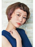 ショートバング・ショートボブ・イアリングカラー