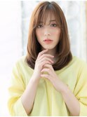 大人かわいいシースルーバングワンカールa上尾20代30代40代
