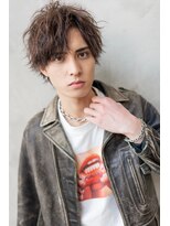 オースティン 門前仲町(AUSTIN)&nbsp;ツイストパーマ七三オールバックマッシュウルフスリークショート