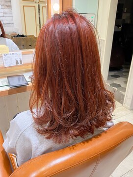 ネオリーブ クタ 町田店(Neolive kuta) 【Neolivekuta 町田】ブリーチ×オレンジベージュ【町田】