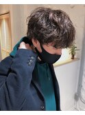 《長谷川愛》長めマッシュ×ソフトスパイラルパーマ透明感カラー