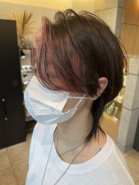 オリノ(olino) ウルフ女子☆フェイスベビーピンク