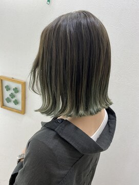 美容室 パルス 静岡鷹匠店(PALS) カーキグラデーション　インナーカラー　髪質改善　ツヤカラー