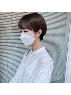 ミント(mint) 耳かけショート/ショート/ショートボブ/グレージュ