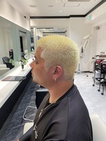 シファー(～Cifer)&nbsp;おしゃれボウズダブルブリーチ金髪お客様ヘア☆