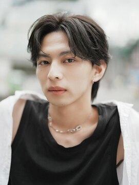 ガレージ バイ グリーン 原宿 表参道(Garage by green) 【JINKI】 ニュアンスパーマ×センターパート