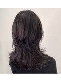 30代40代50代インナーカラー白髪ぼかしハイライトウルフショート