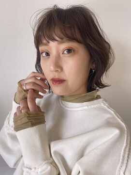 カッツ 笠岡店(CUT S) 切りっぱなしふんわりコテ巻きstyle