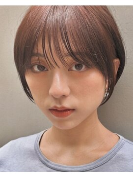 アリエッタ アザブ(ARIETTA AZABU) 【aRiettaスタイル】丸みショート/ピンクアッシュ/くすみピンク