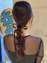 モテ髪結婚式二次会　編み下ろし　10代20代30代　ヘアセット