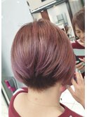 30代40代50代60代　脱白髪染め　白髪ぼかし　ピンク系カラー