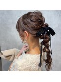 大人気編み下ろしヘアアレンジ
