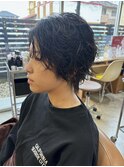ウルフショートパーマヘア
