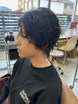 ヘアラウンジ アングゥ(hair lounge ungu) ウルフショートパーマヘア