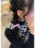 ハートアレンジ/梅田ヘアセット