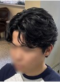 毛流れニュアンスパーマ【宮本郁弥】