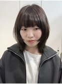 イメチェン外ハネボブ美髪ワイドバング/レイヤーカット顔周り