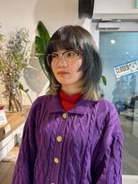 アクト(ACT) レイヤーカット/ウルフカット/オリーブカラー