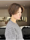 グレージュカラー/髪質改善/美髪/暗髪/ショートカット[恵比寿駅]