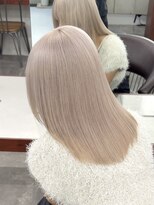 ニコ トウキョウ 渋谷(nico TOKYO)&nbsp;ホワイトベージュダブルカラーピンクハイトーン韓国レイヤー