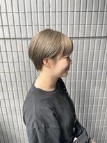 アオ(AO。)&nbsp;ショートハイトーン/ベージュカラー/ショートカット