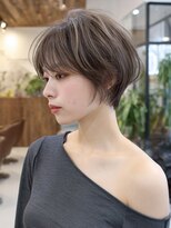 ハーシーバイアポロ 相模大野(HERSHE by apollo)&nbsp;xカット//ホワイトグレージュ/レイヤーカット/チェリーブラウン