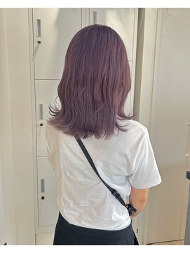 レシピ ラ クレア(recipe la couleur) ブリーチ2回～3回でlavender