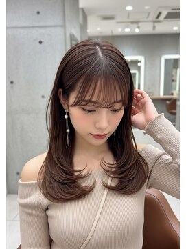 髪質改善/韓国ヘア/韓国スタイル/前髪カット/顔周りレイヤー