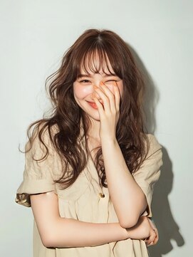 ナチュラルブラウン×ゆるふわウェーブ