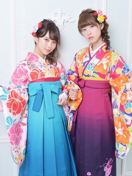 ネオリーブ モカ 川崎チネチッタ店(Neolive mocca)の写真/卒業式プランご予約受付中♪一生に一度の想い出をトータルプロデュース☆【袴着付け+ヘアセット¥14300】