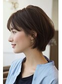 顔型診断ショートボブ×似合わせで大人上品[岡本/摂津本山]