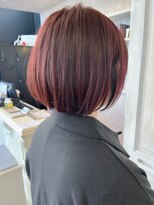 キャアリー(Caary)&nbsp;福山人気10代20代ワインレッド高発色カラー丸みボブローライト