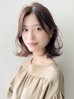 ディアーナ(DIANA)&nbsp;髪質改善カラーチョコレートブラウンくびれ外ハネミディ夏カラー
