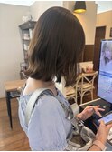 ブラウンベージュ　ブリーチなし