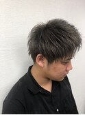 20代30代メンズ透明感カラー×爽やか束感アッシュ好感度◎