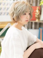 カバーヘアアンドスパ ブリス 浦和西口店(COVER HAIR & SPA bliss) 個性的ハイトーン！外国人風エアリーボブa浦和10代20代30代