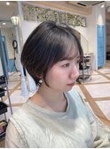 【津賀 涼】大人美人ショートイメチェン白髪ぼかしモード