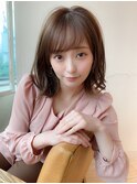 20代30代40代小顔外ハネミディアムひし形シルエットくびれミディ