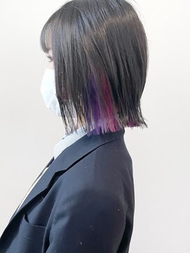 ゴーズゴードットビー 吉祥寺(go s go .b) インナーグレープ外ハネボブくびれヘア