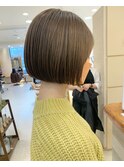 【morio札幌】札幌ボブ大人かわいいぱつっとあごラインボブ