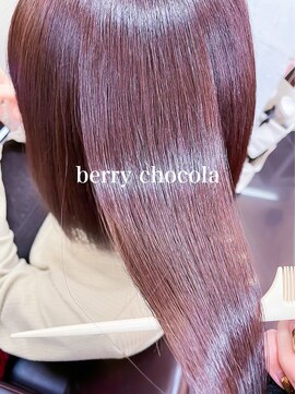 ミシェリー(misherry) 似合わせカットアースカラーベリーショコラ韓国風ブリーチなし