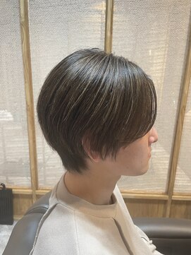 ロエ 平尾山荘(loe) 【脱白髪染めハイライト】×メンズカラー