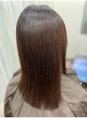 セミロングストレート